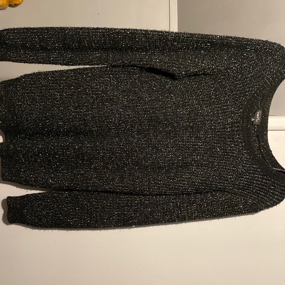 Black and Shimmer Sweatshirt